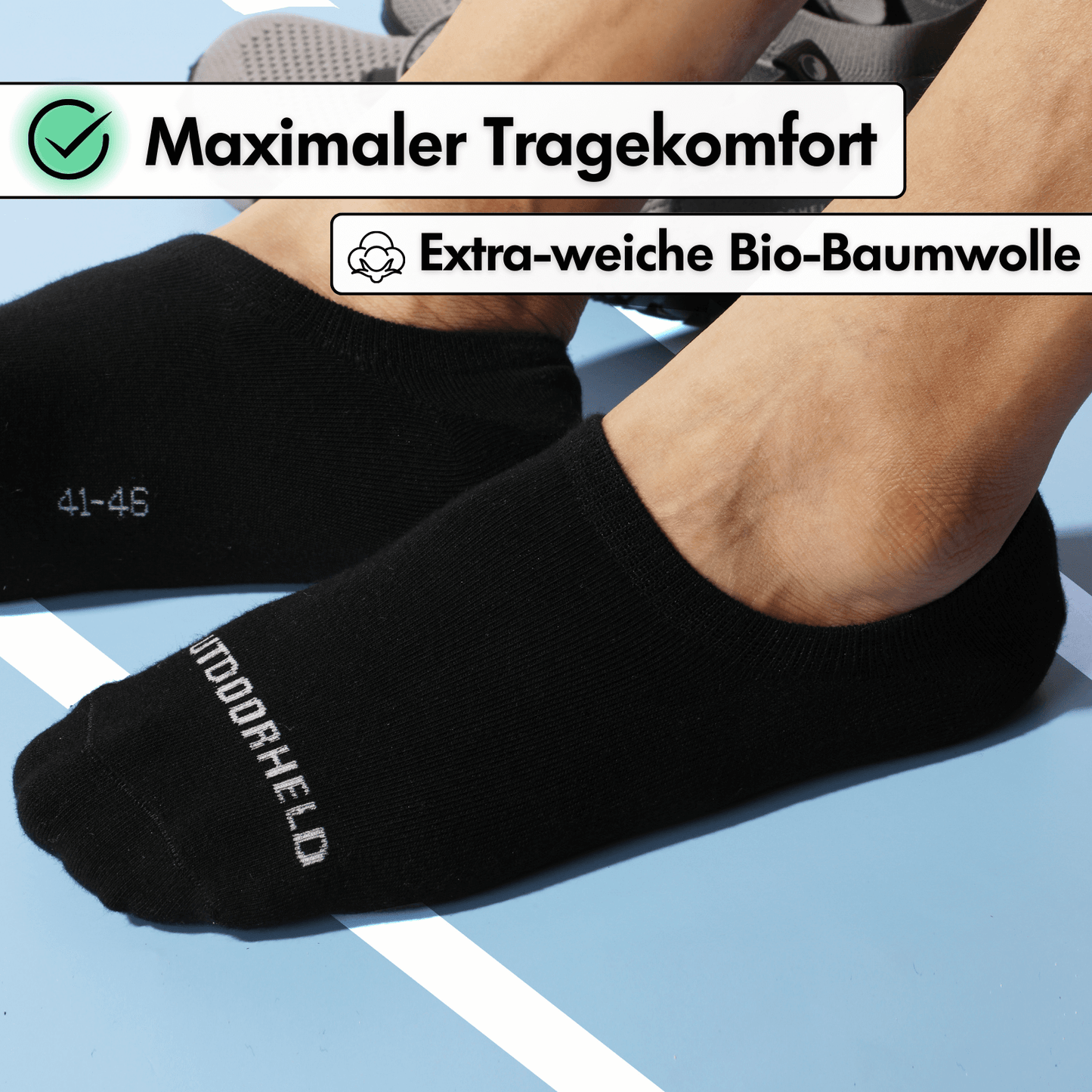 Füßlinge Barfußsocken - Schwarz
