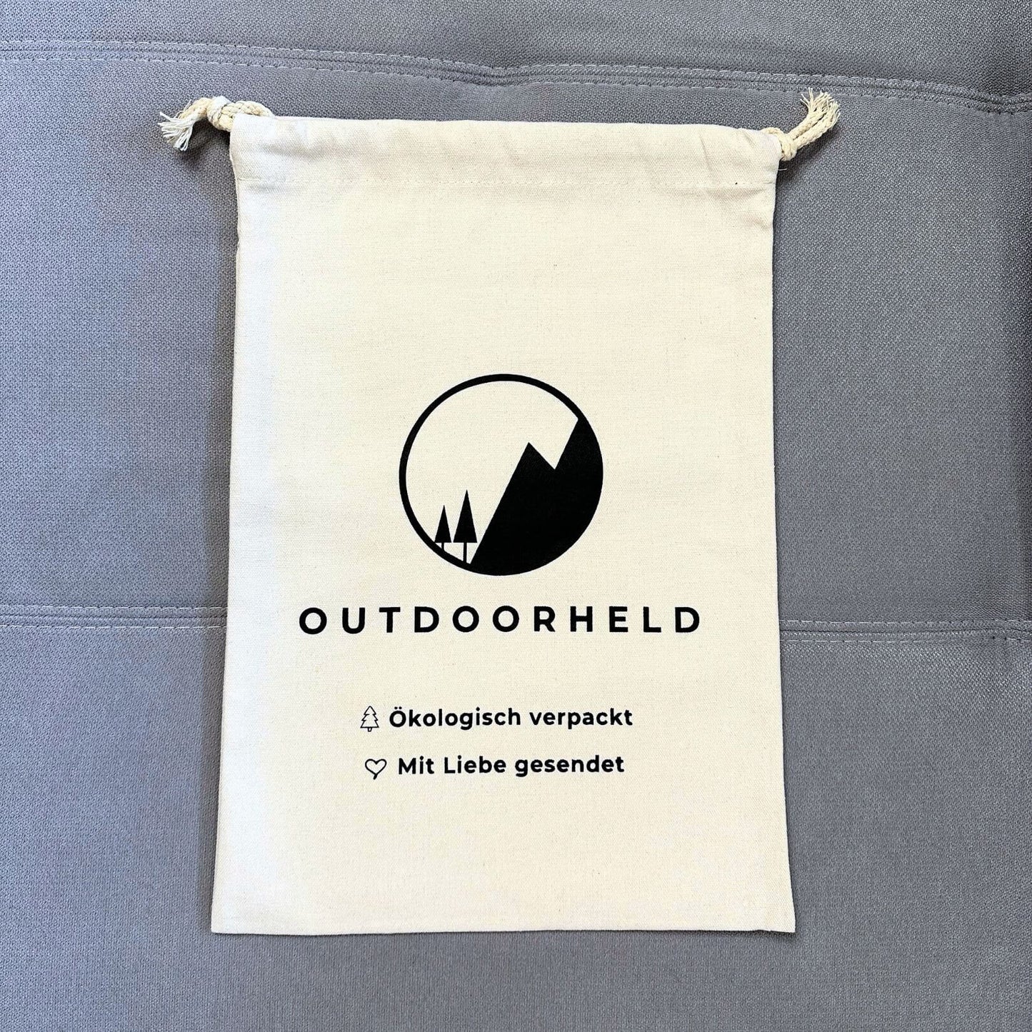 Exklusiv: OutdoorHeld®-Tasche aus Baumwolle - die ideale Geschenkverpackung