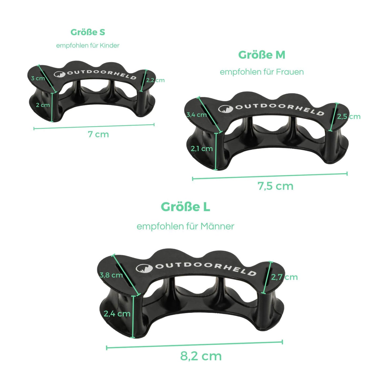 Zehenspreizer aus Silikon - für alle Zehenformen geeignet