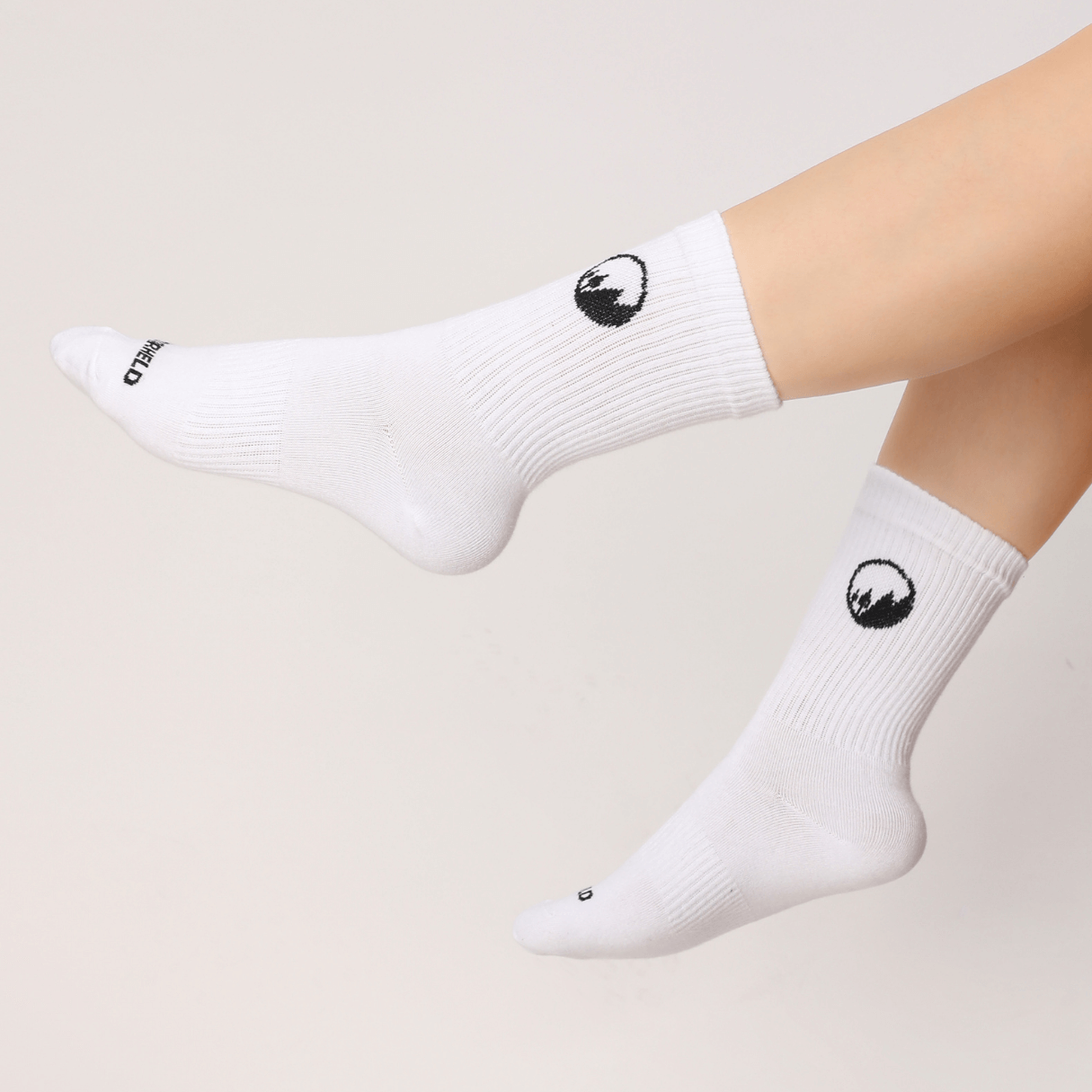 Hohe Sport-Barfußsocken - Weiß