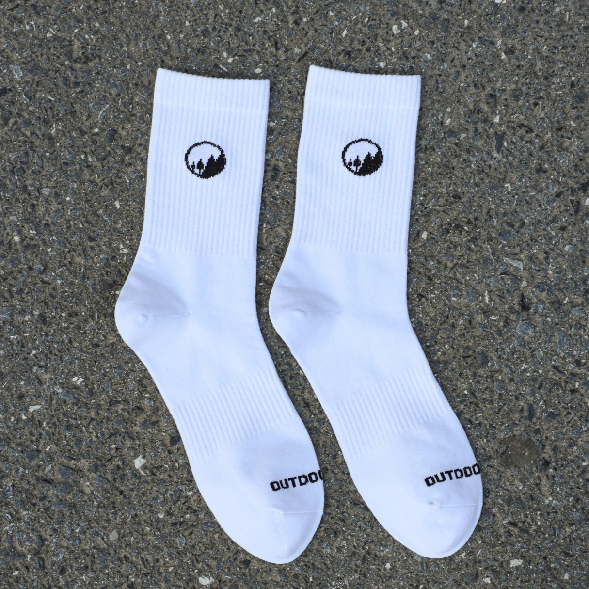 Hohe Sport-Barfußsocken - Weiß