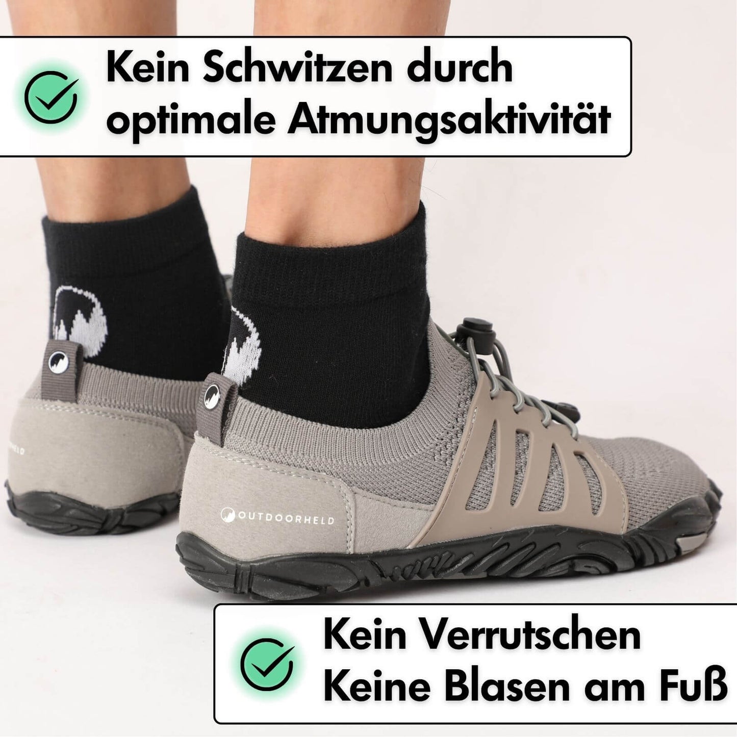 Barfuß-Starter-Bundle: Prime 1.0 + Barfußsocken + GRATIS OrthoFlex Einlegesohlen