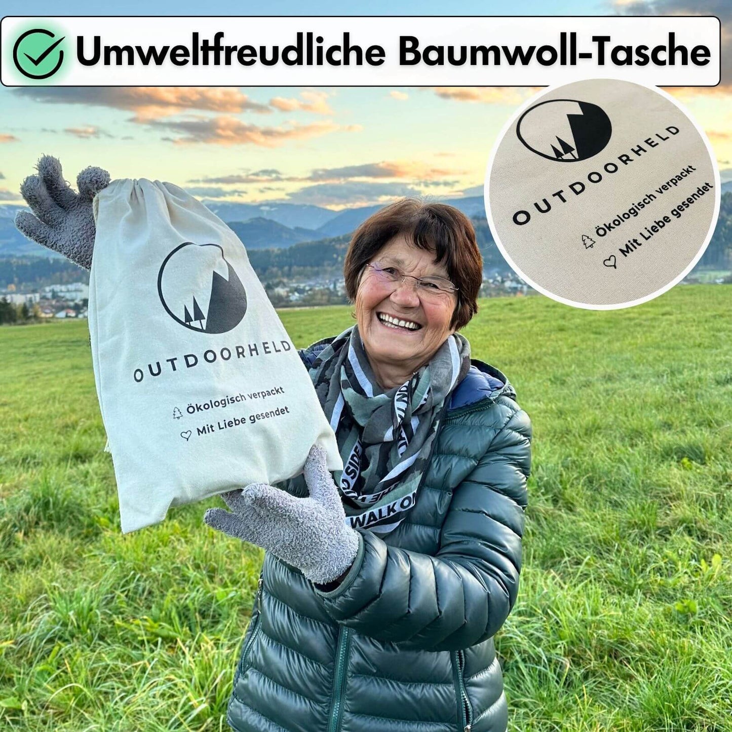 Exklusiv: OutdoorHeld®-Tasche aus Baumwolle - die ideale Geschenkverpackung