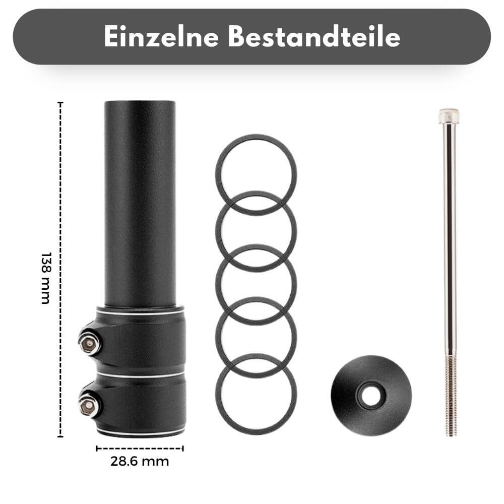 PosturePro Lenkerhöhung - Gesund & Schmerzfrei Radfahren