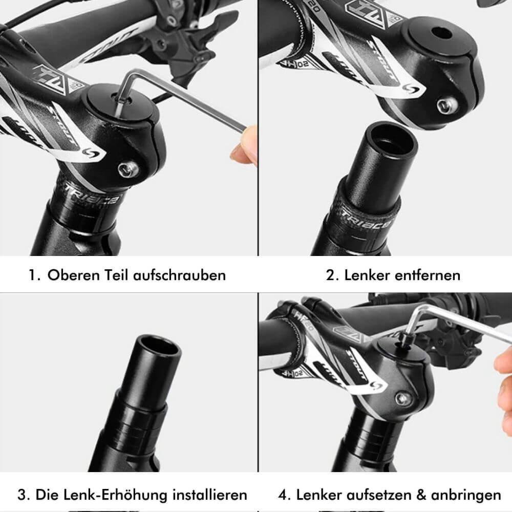 PosturePro Lenkerhöhung - Gesund & Schmerzfrei Radfahren