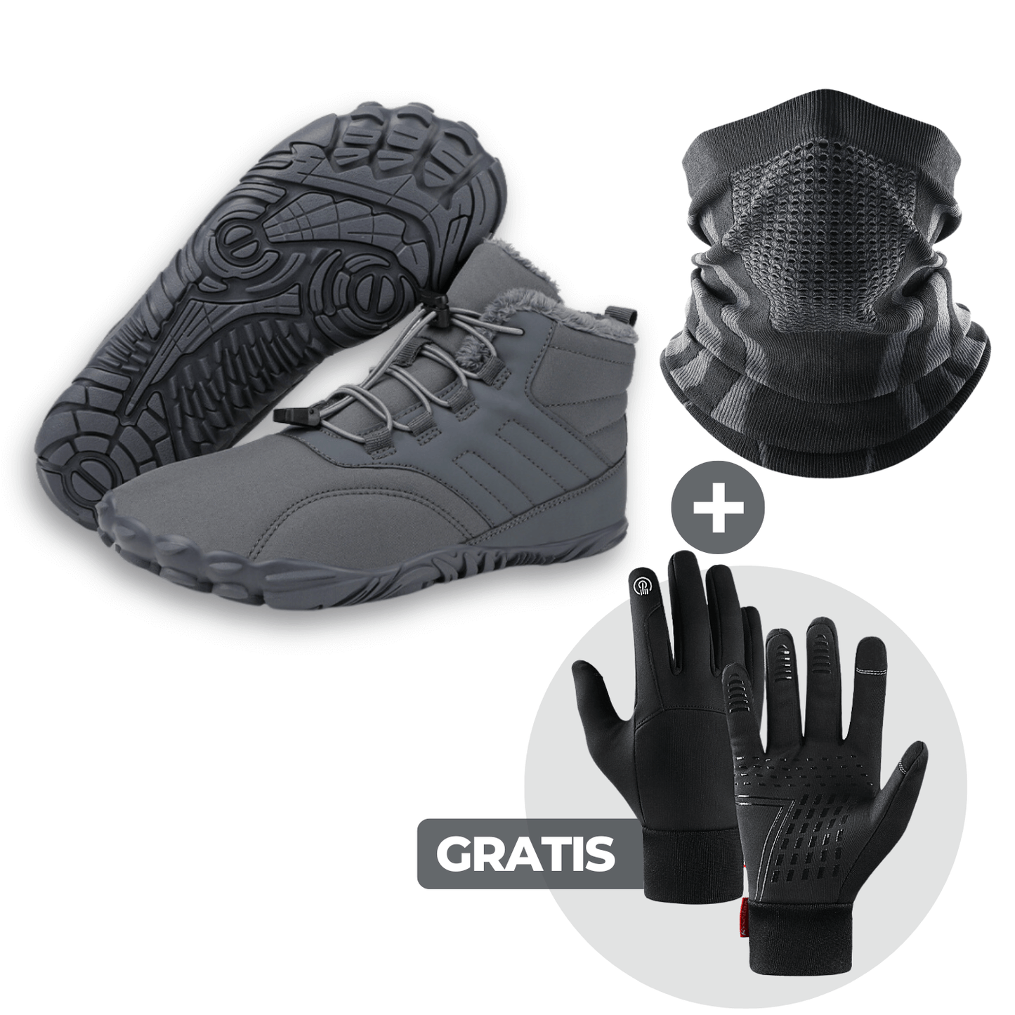 VIP BUNDLE: Winter Max Barfußschuhe + ThermoPro Halstuch + GRATIS ThermoPro Handschuhe