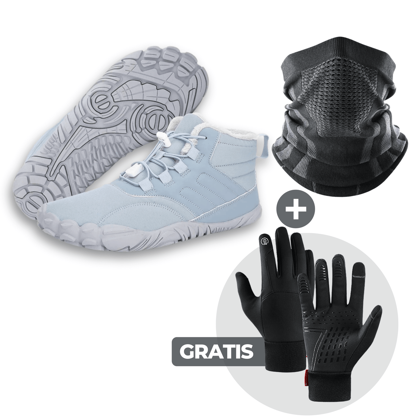 VIP BUNDLE: Winter Max Barfußschuhe + ThermoPro Halstuch + GRATIS ThermoPro Handschuhe
