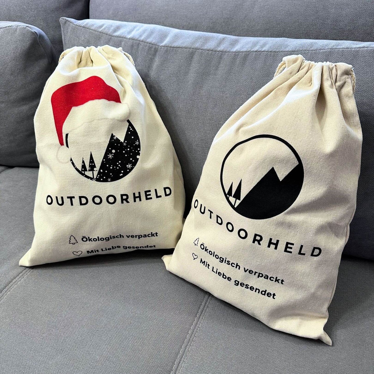 Exklusiv: OutdoorHeld®-Tasche aus Baumwolle - die ideale Geschenkverpackung