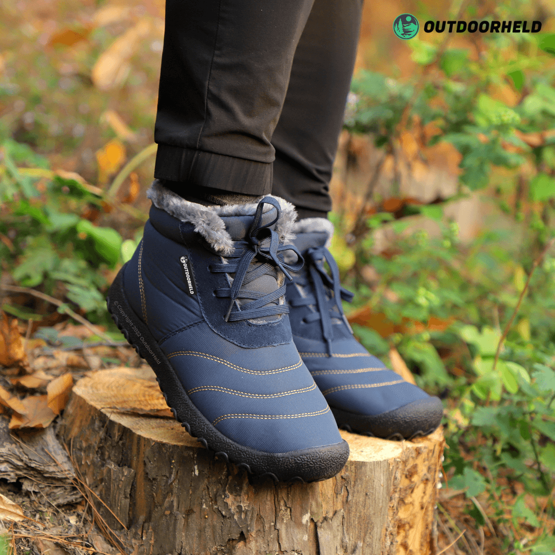 VIP BUNDLE - BLAU: Winter Pro 2.0 Barfußschuhe + ThermoPro Halstuch + GRATIS ThermoPro Handschuhe