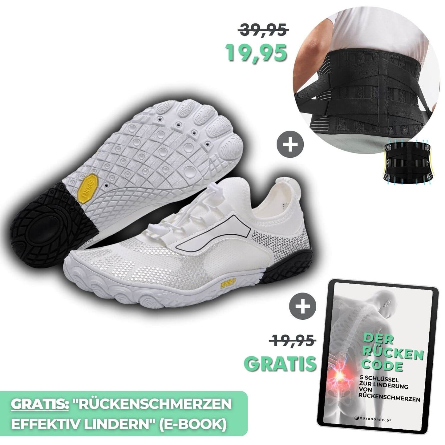Rückenschmerzen Bundle Pro (Sport Max + RückenSupport Pro + gratis E-Book)