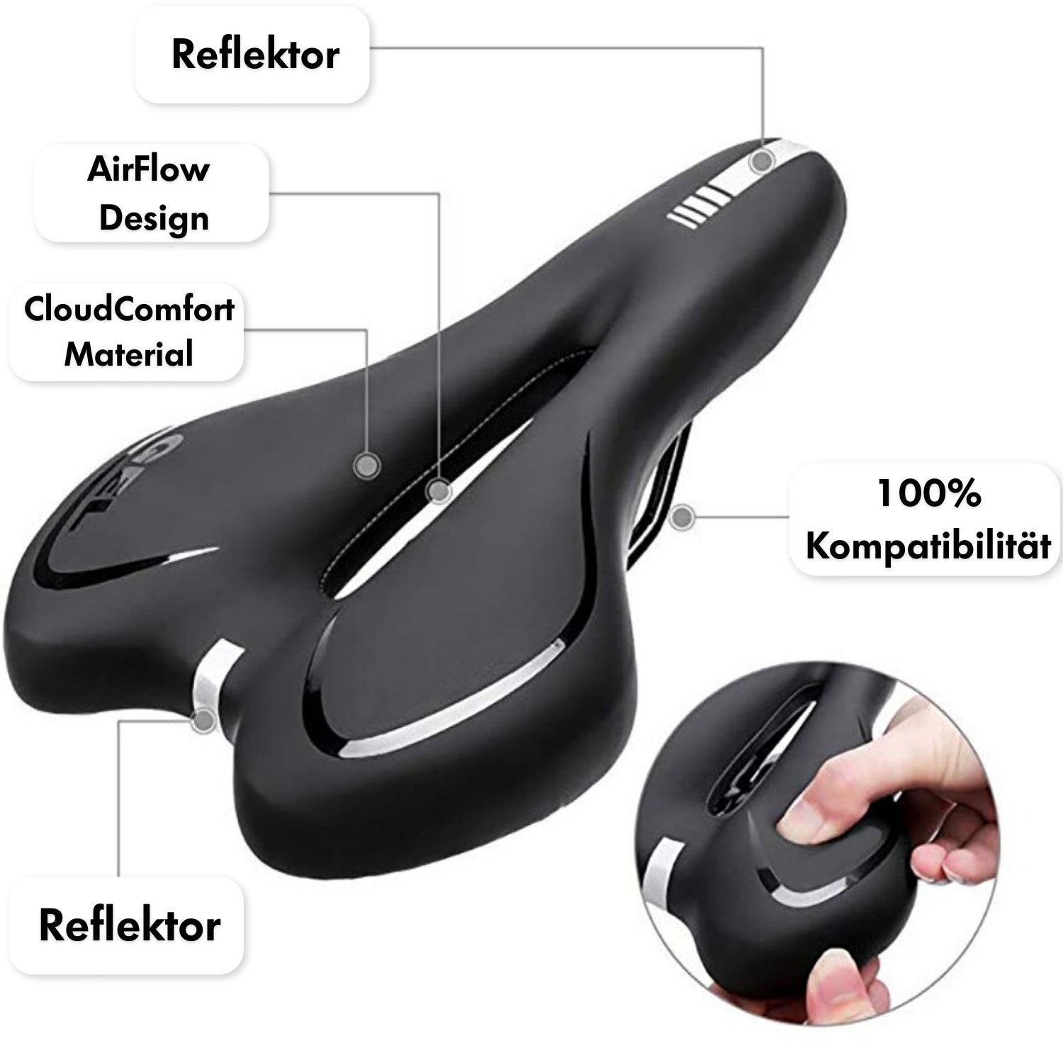 fahrradsattel cloud comfort OutdoorHeld®