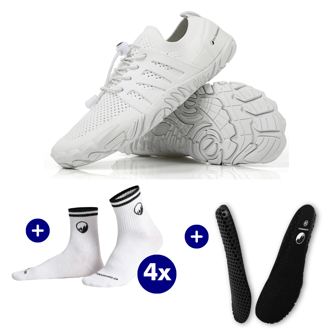 Barfuß-Starter-Bundle: Prime 1.0 + 4x Barfußsocken + GRATIS OrthoFlex Einlegesohlen