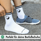 Mittelhohe Retro Barfußsocken - Weiß