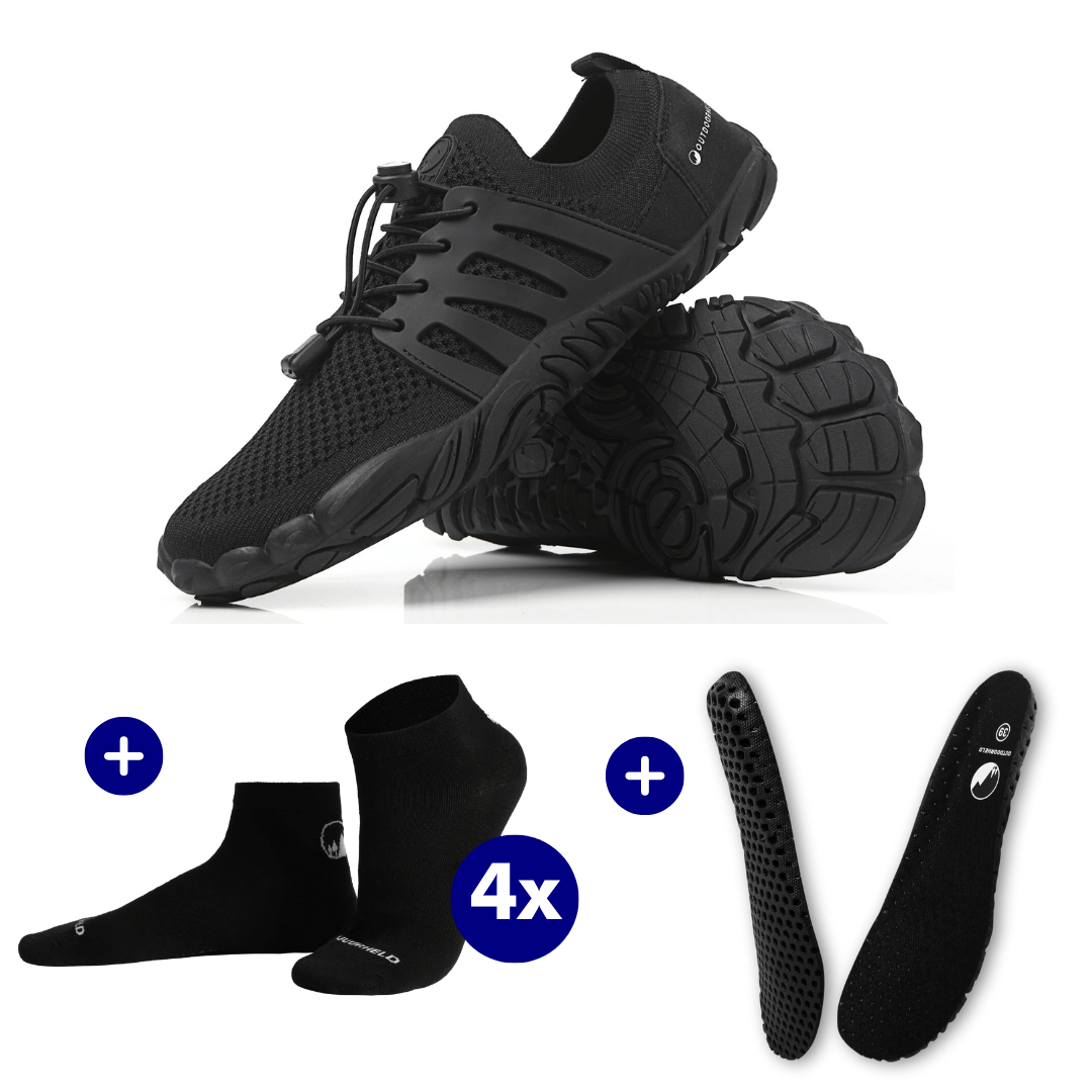 Barfuß-Starter-Bundle: Prime 1.0 + 4x Barfußsocken + GRATIS OrthoFlex Einlegesohlen