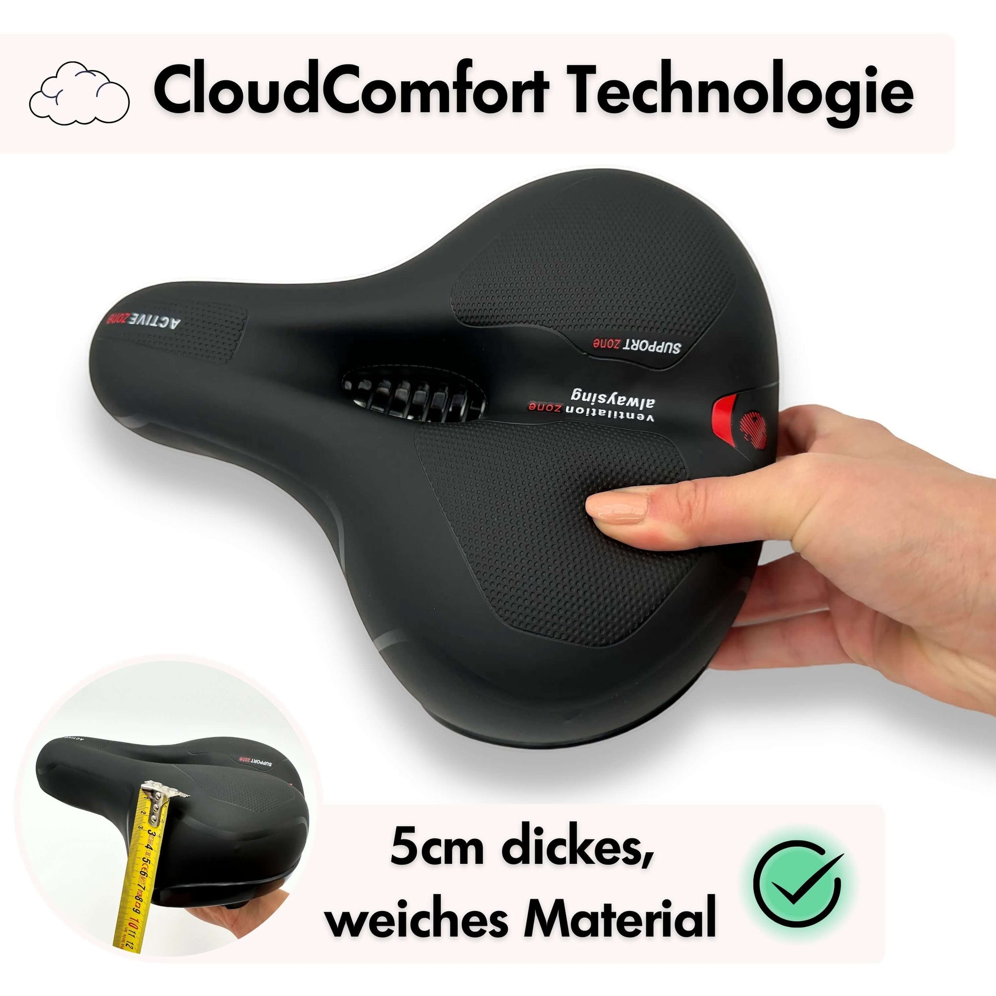 outdoorheld fahrradsattel SPAR-BUNDLE: CloudComfort Pro inkl. Zubehör