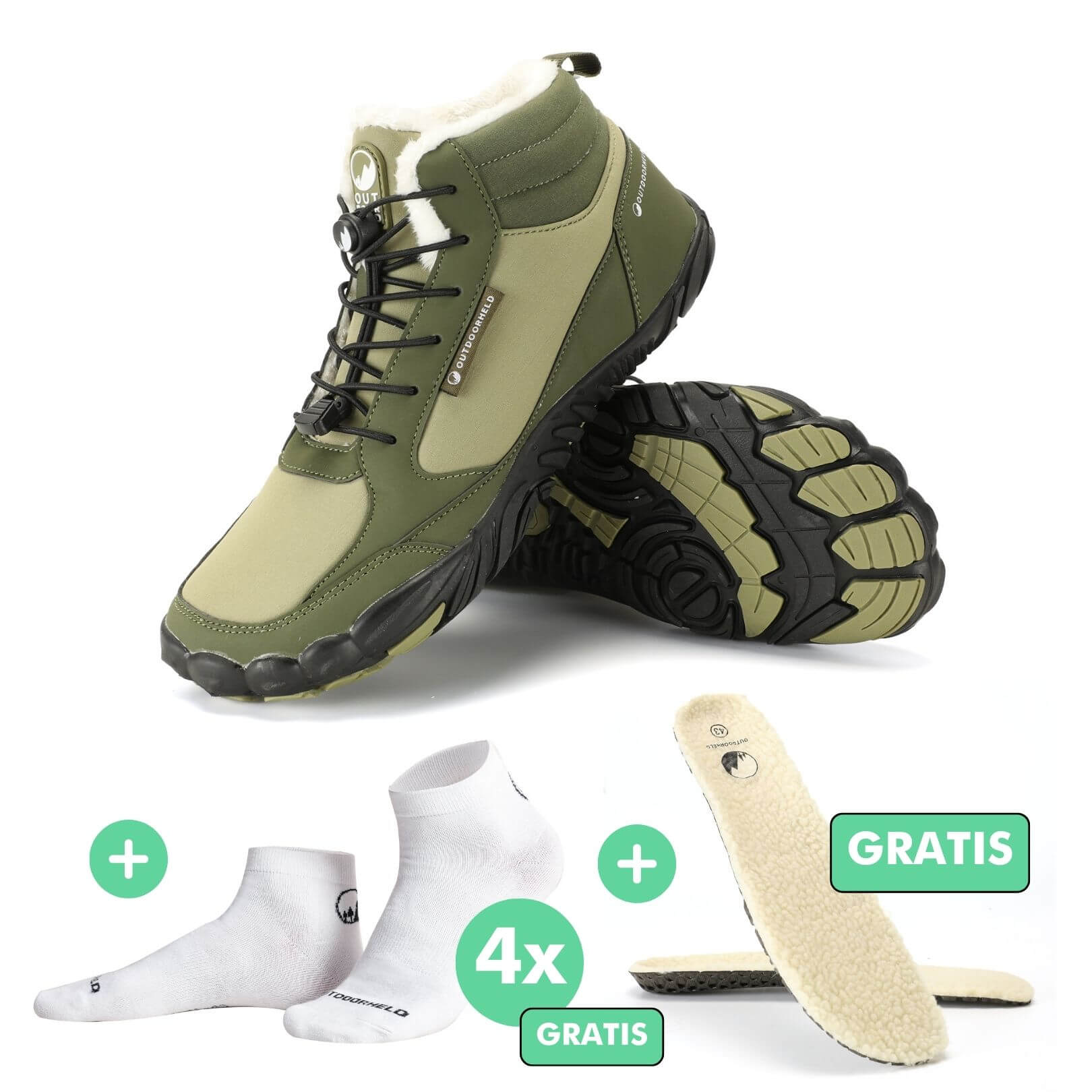 Barfuß-Starter-Bundle - Winter Edition: Winter Prime + 4x GRATIS Barfußsocken + GRATIS OrthoFlex Winter Einlegesohlen