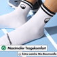 Mittelhohe Retro Barfußsocken - Weiß