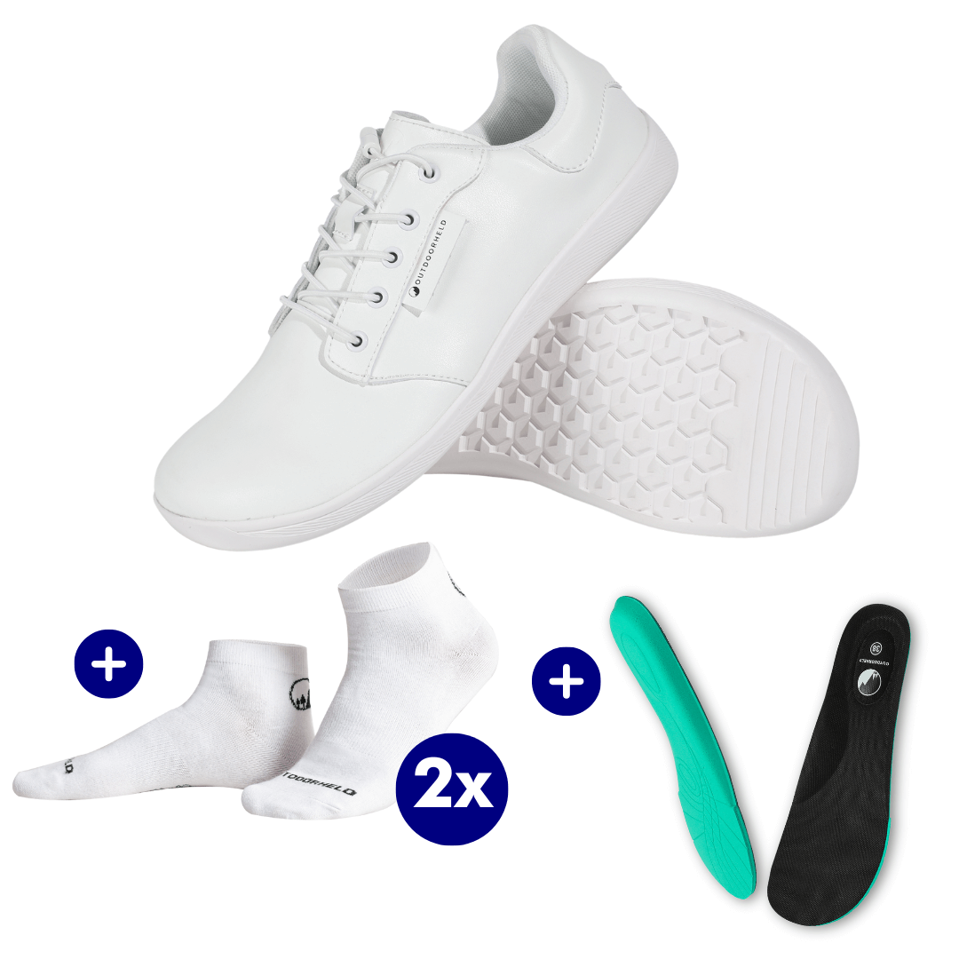 CASUAL-BUNDLE: Casual Prime + 2x Barfußsocken + GRATIS OrthoMax Einlegesohlen