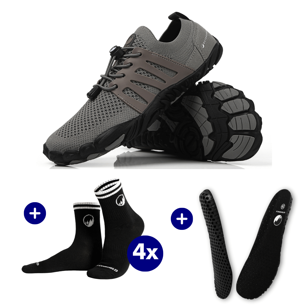 Barfuß-Starter-Bundle: Prime 1.0 + 4x Barfußsocken + GRATIS OrthoFlex Einlegesohlen