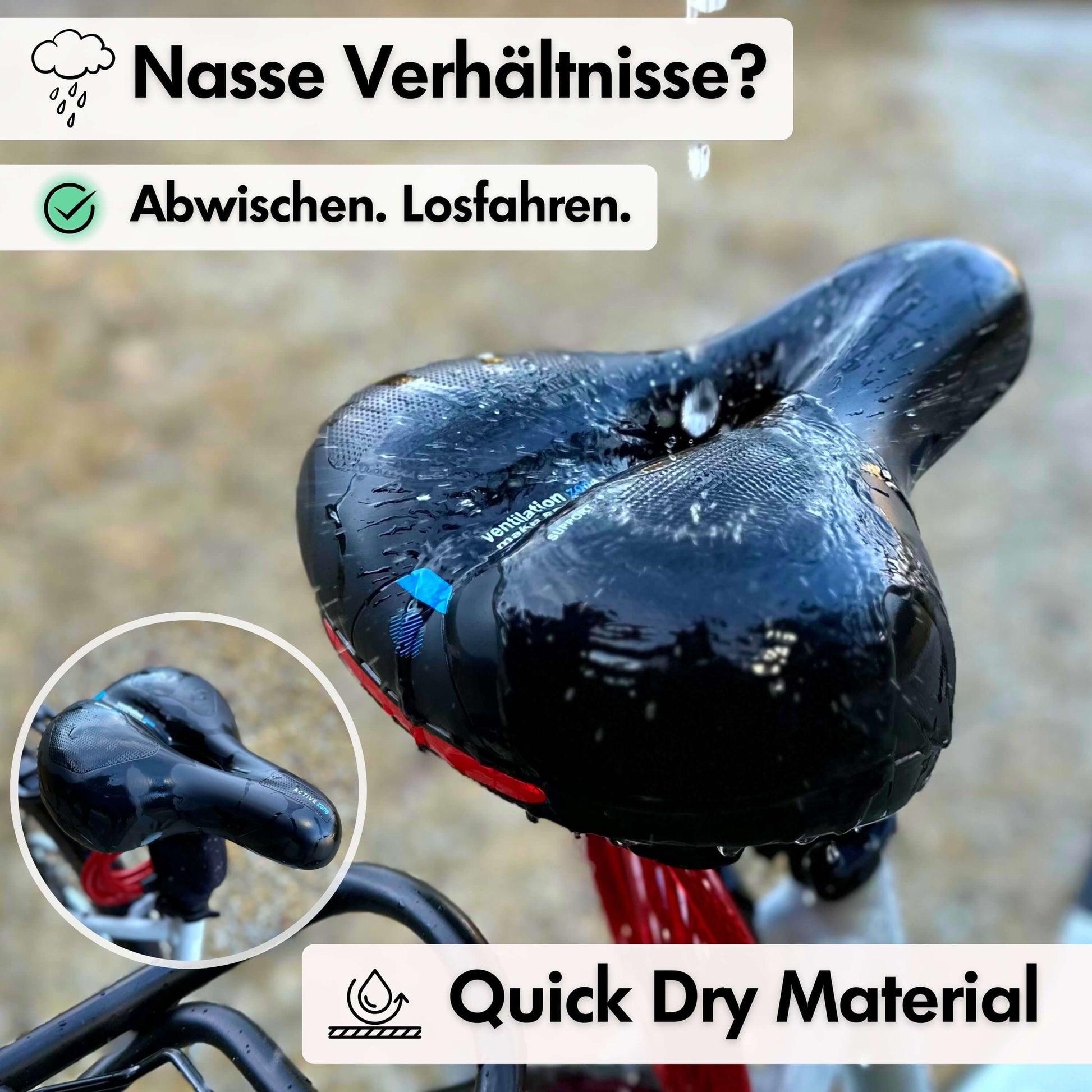 outdoorheld fahrradsattel SPAR-BUNDLE: CloudComfort Pro inkl. Zubehör