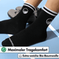 Mittelhohe Retro-Barfußsocken - Schwarz