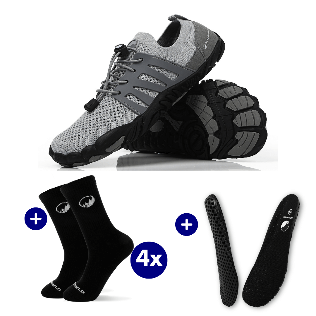 Barfuß-Starter-Bundle: Prime 1.0 + 4x Barfußsocken + GRATIS OrthoFlex Einlegesohlen