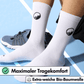 Hohe Sport-Barfußsocken - Weiß