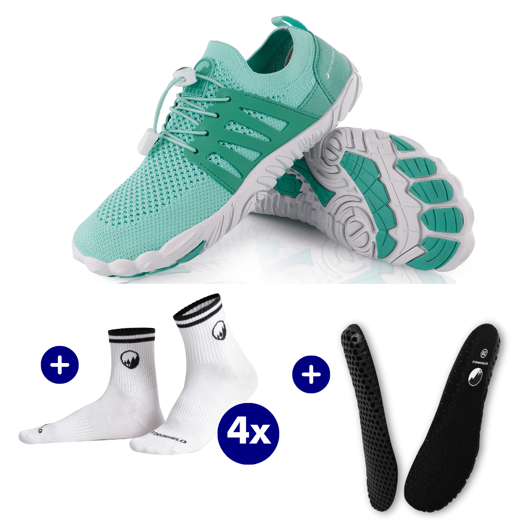 Barfuß-Starter-Bundle: Prime 1.0 + 4x Barfußsocken + GRATIS OrthoFlex Einlegesohlen