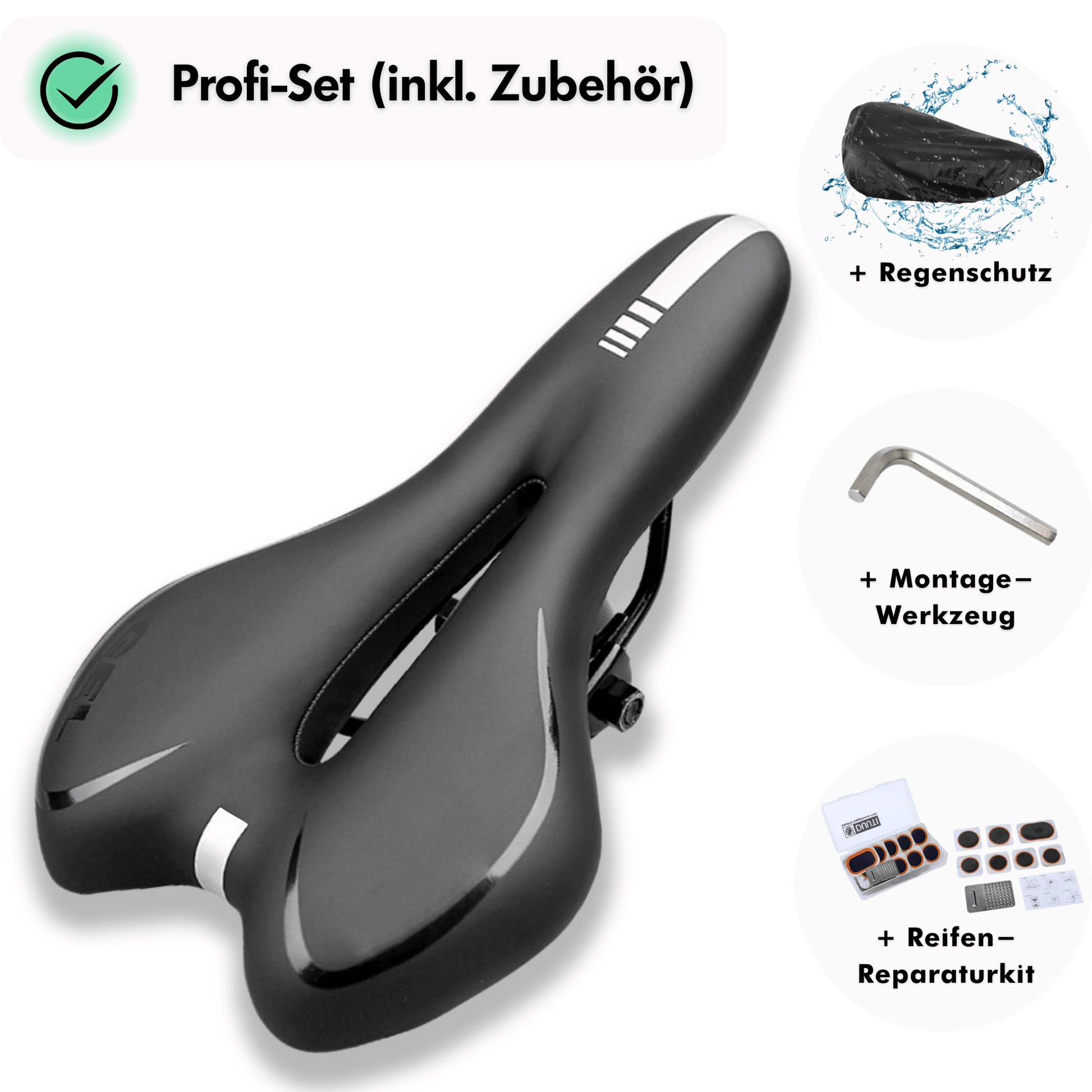 outdoorheld fahrradsattel SPAR-BUNDLE: CloudComfort Speed inkl. Zubehör
