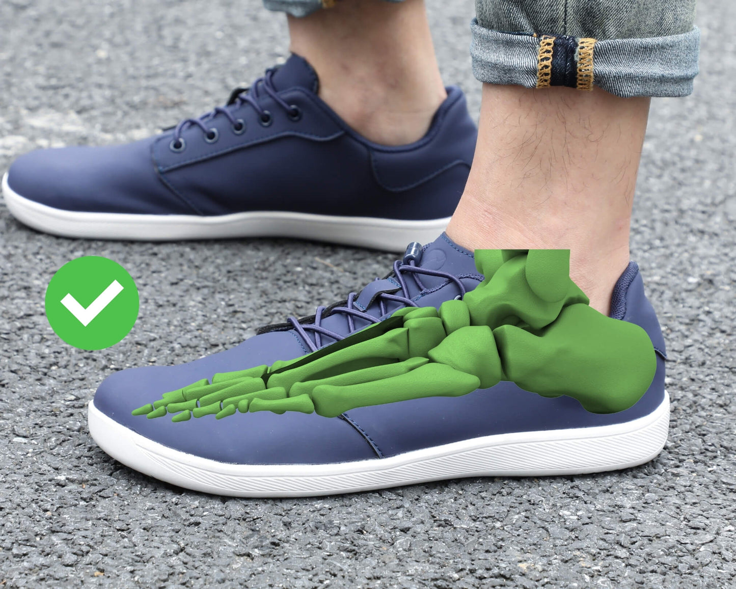 CASUAL-BUNDLE: Casual Prime + 2x Barfußsocken + GRATIS OrthoMax Einlegesohlen
